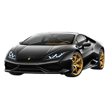 Lamborghini huracan, noir sticker