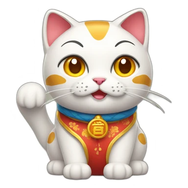 lucky cat sticker