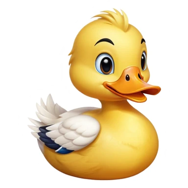 Duck blow kiss sticker