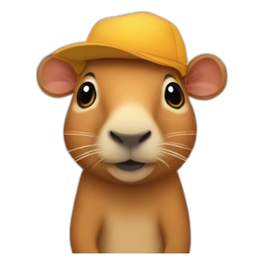 Capivara gorro sticker