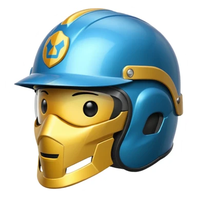  une casque avec un logo businness sticker