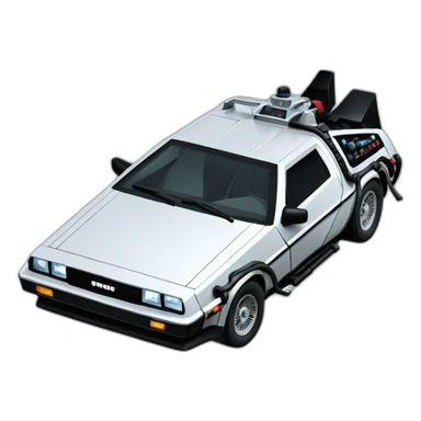 back to the future delorean sticker