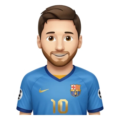 create a messi icon - inspired by airbnb category icons sticker