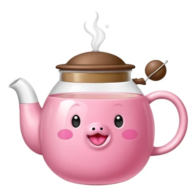 Orsacchiotto con fiocco coquette rosa con un bubbone tea in mano sticker