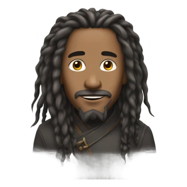 Kai Cenat long dreads  sticker