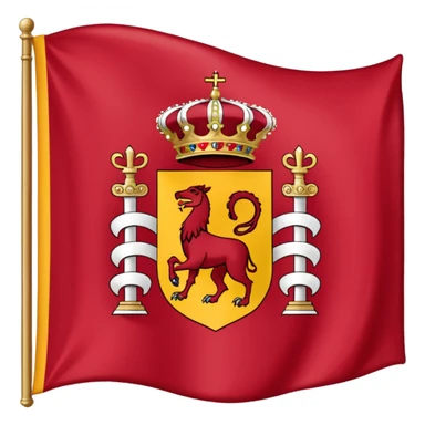 Bandera Aspa de borgoña del imperio español  sticker