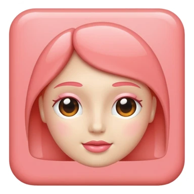 thank you in coral pink sticker