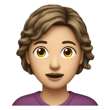 une femme qui pleure des coeur sticker