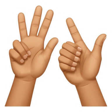 Put both hands together in a clapping gesture like saying goodbye.” sticker