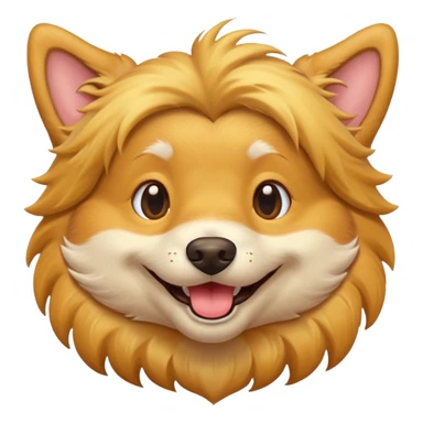 Śmiejący się pies sticker