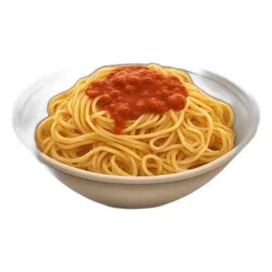 spaghetti with sauce in colosseum-shaped bowl sticker