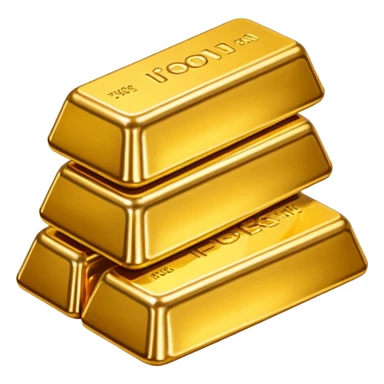 Mountain of gold bars sticker