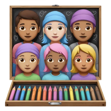 Chalk Drawer + sidewalk board, Street Artists. sticker