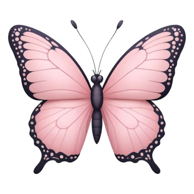   Pastel Pink Butterfly with Gypsophila sticker
