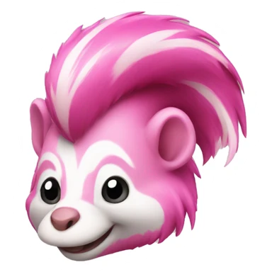 Pink skunk sticker