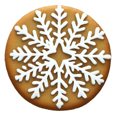Cookie with snowflake on it sticker