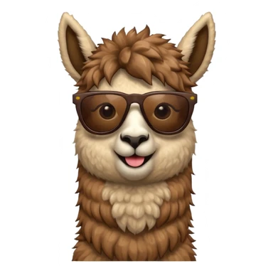 Llama with 🕶️ sticker