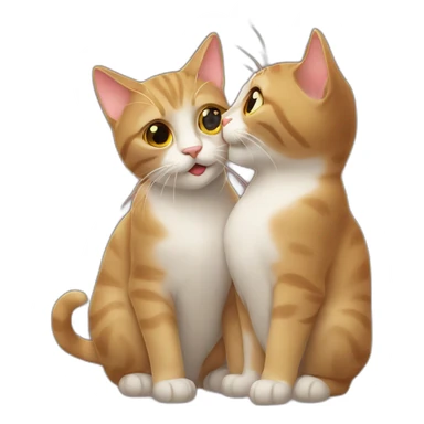 cat kiss sticker
