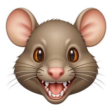 Rat with big teeth sticker