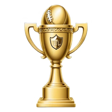 Super Bowl trophy sticker