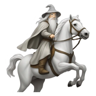 gandalf on the white horse sticker