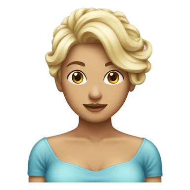 emoji feminino que saiu do banho com toalha na cabeca sticker