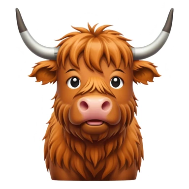 Highland cow sticker