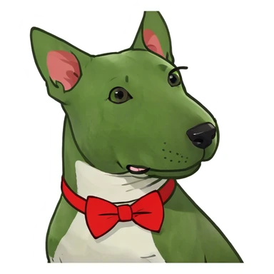 miniature bull terrier sticker
