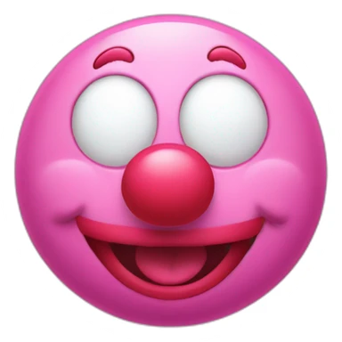 Pink yoshi clown sticker