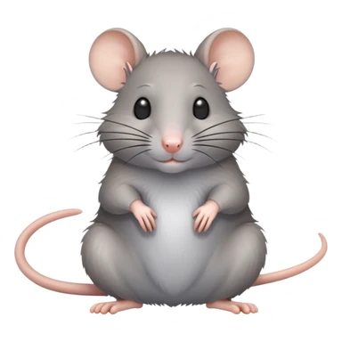 Gray rat sticker