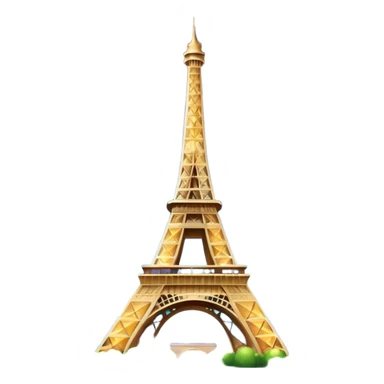 Eiffel Tower with shimmering sparkles, night sky background sticker