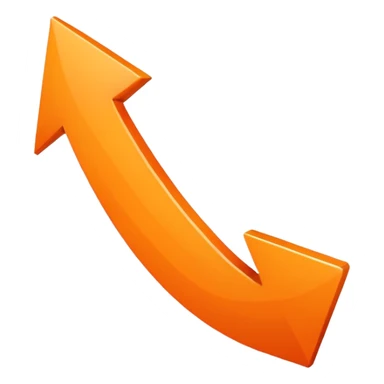 Orange arrow right sticker