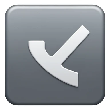 A white check inside a gray square that is tilted to the side a little bit sticker