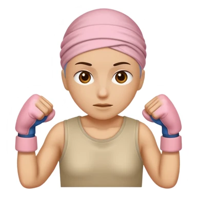 Fighting cancer sticker