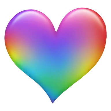 Heart rainbow  sticker
