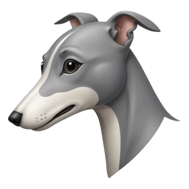 stilized greyhound looking to the right sticker