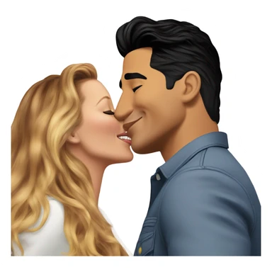 Mario Lopez kissing Blake lively sticker