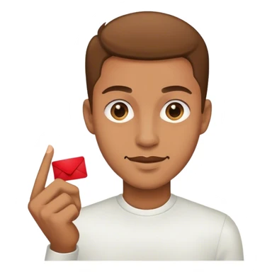 Man giving card  sticker