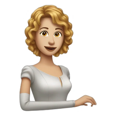 Bernadett-pianist sticker