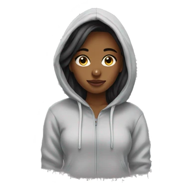 girl in boyfriends hoodie sticker