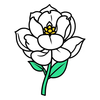 Flor rosa sticker