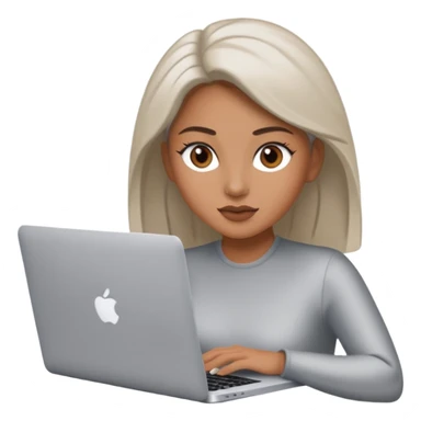 macbook pro woman sticker