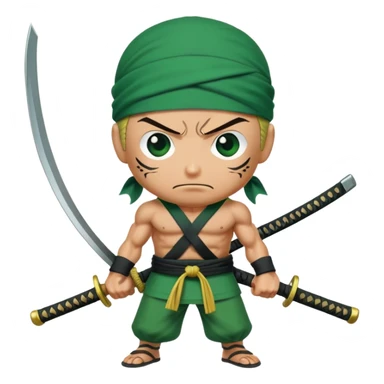Zoro one pièce  sticker