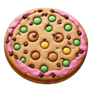 choco chip emoji without face sticker