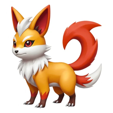 Victini-Zoroark-Raichu-Zangoose-Fakémon-hybrid-creature (full body)  sticker