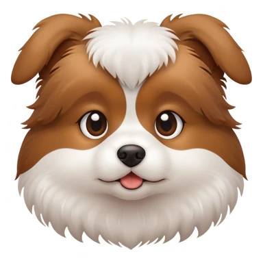 Cute little dog that just woke up sticker