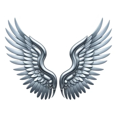 sorayama wings mechanical glowing sticker