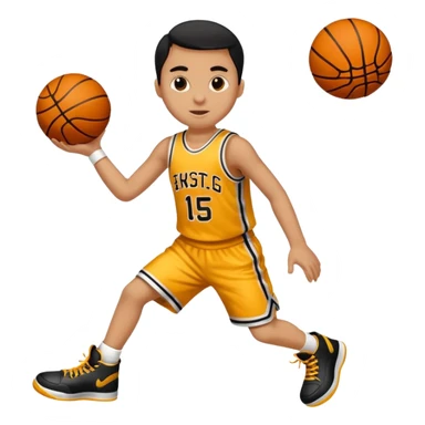 8 numaralı kıvırcık cocuk basketçi siyah saçlı  sticker