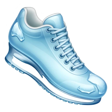 shoe made of ice sticker