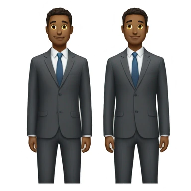 TWO GUYS IN BUSINESS SUITS, BEST FRIENDS VIBE sticker